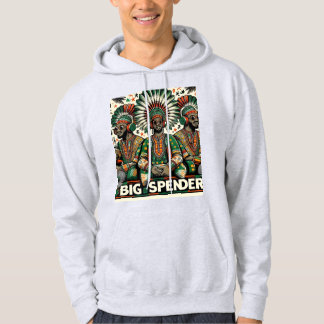 Vit "Big Spender" Hoodie Collection för manar!