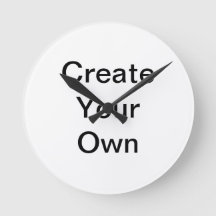 Vit bild här, väggklocka