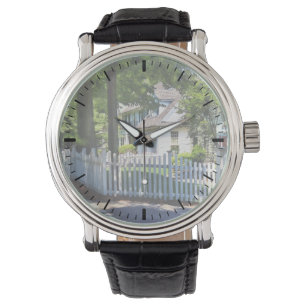 Vit biljettstängsel armbandsur