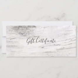 Vit Björk Trä Rustik Gårdspresentcertifikat