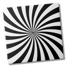 Vit bläckstråle för optisk Illusion Kakelplatta