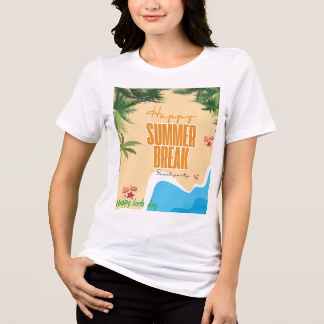 Vit blandad bok T-shirt. T Shirt (Framsida)