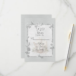 Vit Blank Elegant Glänsande Ram  OSA Kort