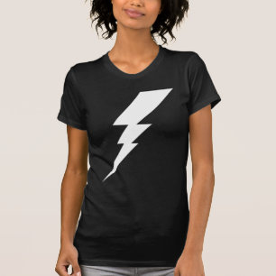 Vit blixt Blixt T Shirt