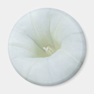Vit blomma Center Magnet