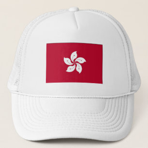 Vit blomma Hatt Truckerkeps