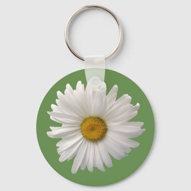 vit blomma nyckelring (Framsida)