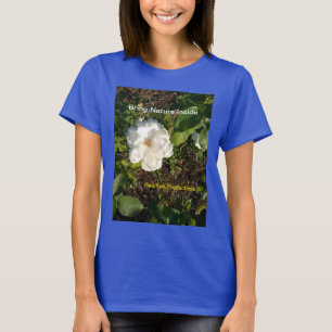 Vit blomma T-skirt T Shirt