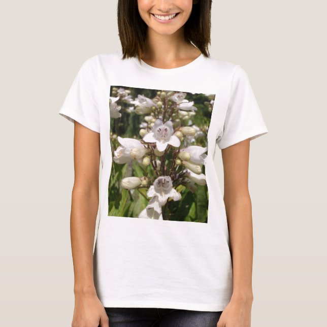Vit blomma tee (Framsida)