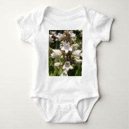 Vit blomma tee shirt