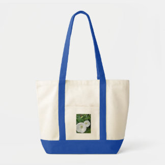 Vit blomma Totebag Tygkasse