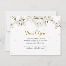 Vit Blommar begraver Firande i livet Tack Kort