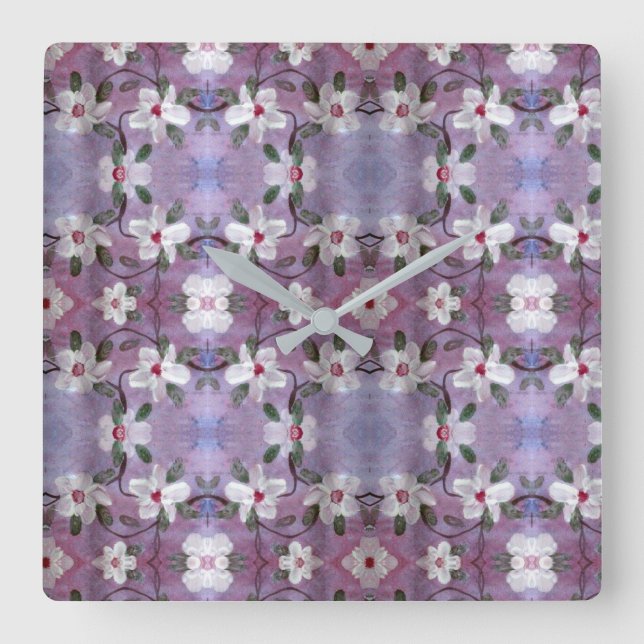 Vit Blommar klocka (Framsida)