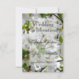 Vit Blommar Spara Datumet