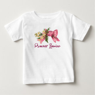 vit blommig bukett baby t-shirt