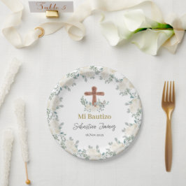 Vit blommigt Baptism