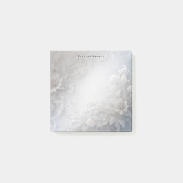 Vit Blommigt, blomning Post - anteckning Post-it Block