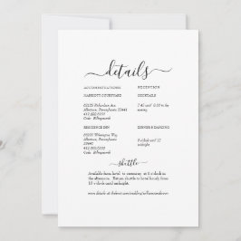 Vit Blommigt, byte Vit Bröllop-detalj Inbjudningar