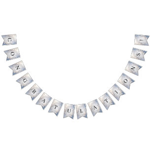 Vit Blommigt Flagga för blomning