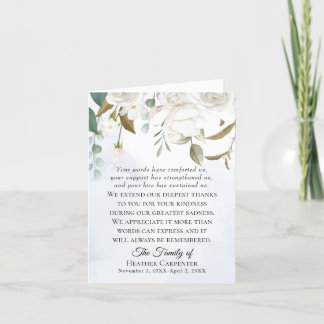 Vit Blommigt Grey Foly-Tacken Tack Kort
