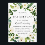 Vit Blommigt Grönt Utandning Modern Bat mitzvah Inbjudningar<br><div class="desc">Modern Bat mitzvah inbjudan till Vit Blommigt-Grönt Se matchningssamling i Niche och Nest Store Vi har också många andra inbjudningar och samlingar.</div>