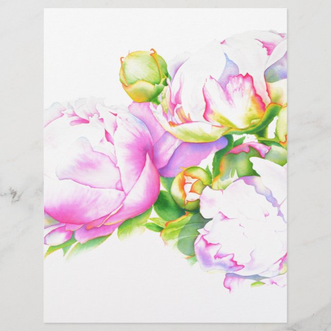 Vit blommigt i rosa av klassisk elegant,  (Framsida)