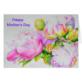 Vit blommigt i rosa av klassisk elegant, hälsningskort