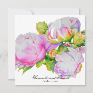 Vit blommigt i rosa av klassisk elegant, inbjudningar