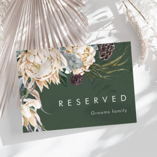 Vit Blommigt Mörk grönt, reserverad signatur