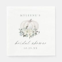 Vit Blommigt Pumpkin-Möhippa