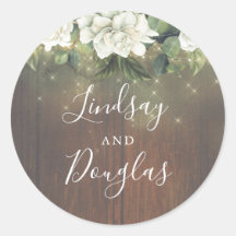 Vit Blommigt String Ljus Rustic Romantic