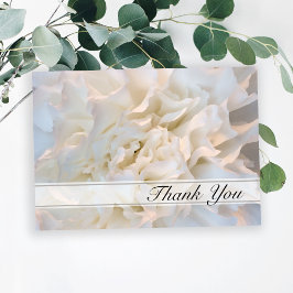 Vit Blommigt Tack för din sympati