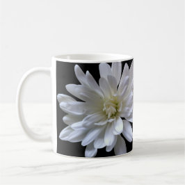 Vit blommigt vit daisy vit morsa vit blomma kaffemugg