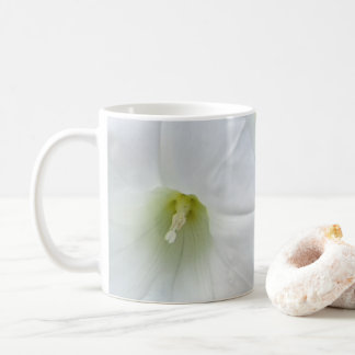 Vit blomster kaffemugg