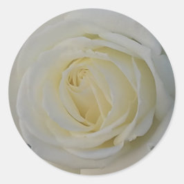vit blomsterdekalett runt klistermärke