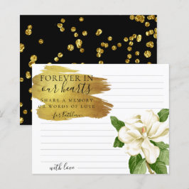 Vit blomsterElegant  ett minneskort