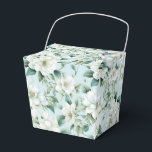 Vit blomstertryckt presentbox för festligheter presentaskar<br><div class="desc">Presentboxen visas med ett vackert vitt blomstertryck. 
Anpassa denna vara eller köp som den är.
Tips: Lägg bara till dina läckra godsaker och fästa lite festlig band.



Licensierad bild</div>