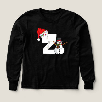 Vit bokstav z julpresent t shirt