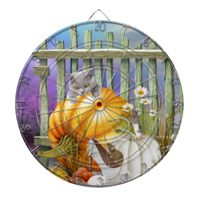 Vit Borttappad i Pumpkin Patch är en kollage Piltavla (Framsidan)