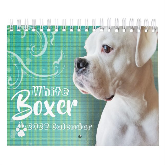 Vit boxerväggskalender kalender (Omslag)
