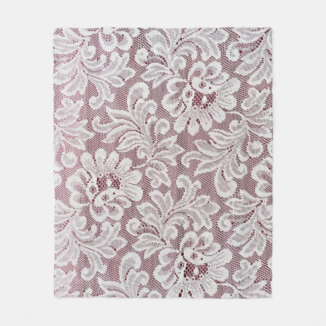 Vit bra elegance snöre struktur med sömlös bea fleecefilt (Framsidan)