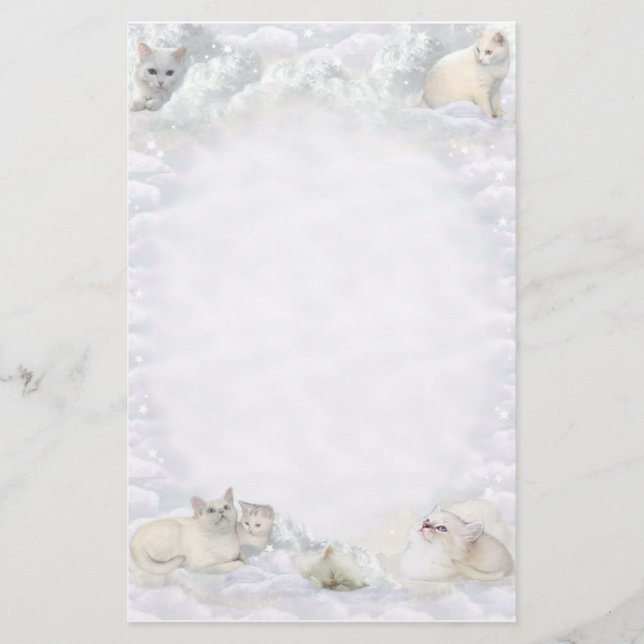 Vit 😽   brevpapper (Framsida)