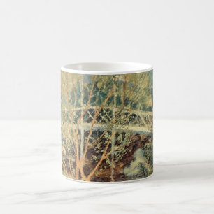 Vit bro av Twachtman, Vintage Impressionism Kaffemugg