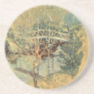 Vit bro av Twachtman, Vintage Impressionism Underlägg