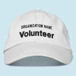 Vit broderad, voltfri, justerbar lucka<br><div class="desc">Anpassa enkelt den här alternativa, skenbart vita, frivilliga hatten med din egen anpassningsbar. Du kan också anpassa den med logotypen eller med andra bilder. Den här chiningshatten är 100% bomull för stil. "Flexfit Wool Cap" stil har alternativ för att lägga till broderiet på sidorna och baksidan. Justerbar oisex stil för...</div>
