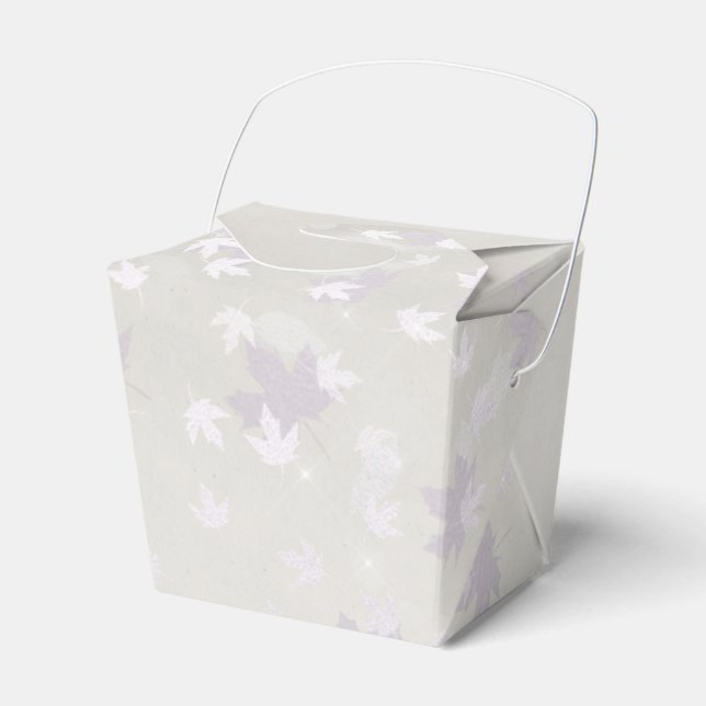 Vit bröllop presentaskar (Framsidan Sidan)