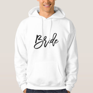 Vit brudklänning för möhippa hoodie