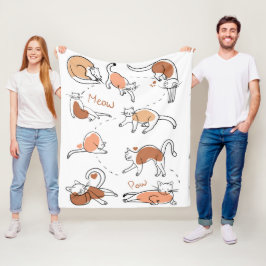 Vit brun chic, modern fleecefilt