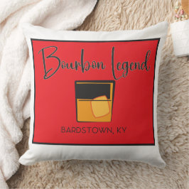 Vit/brun, reversibel Pillow-Bourbon Legend Kudde