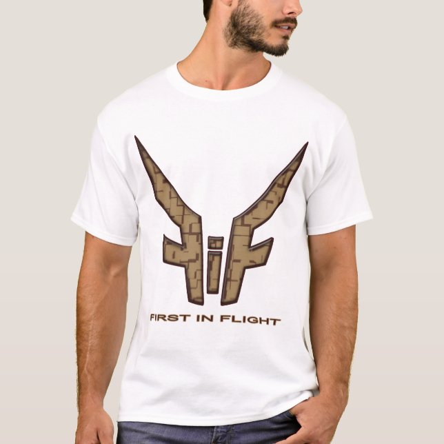 Vit/bruna Pradigy T-shirt (Framsida)